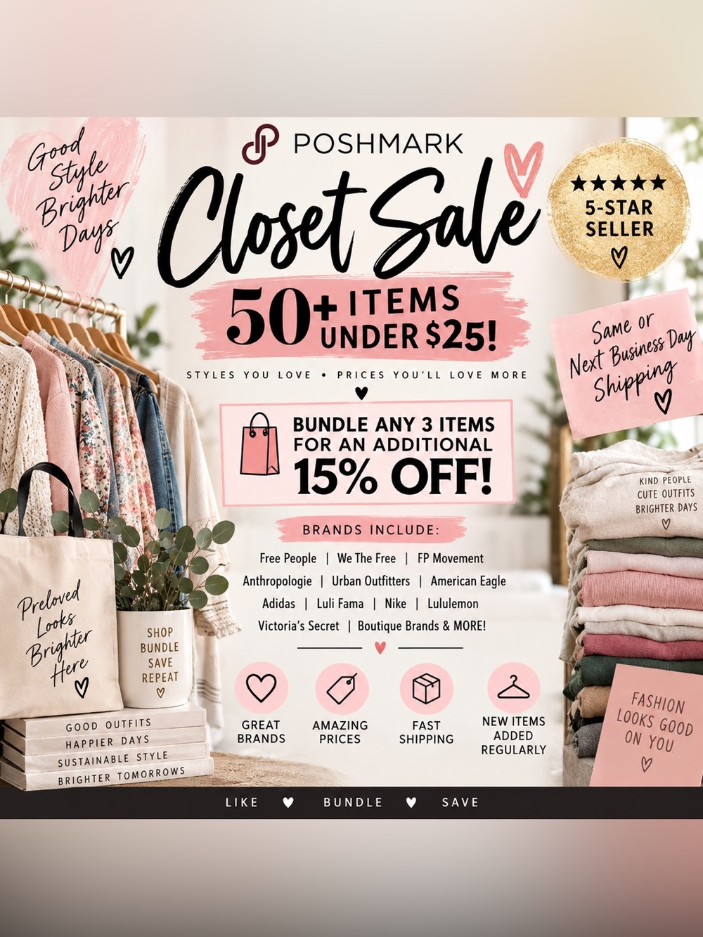 ✨ CLOSET SALE — 50+ ITEMS UNDER $25! ✨